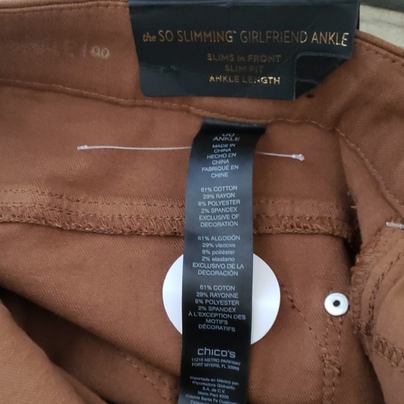 Chico's ankle length girlfriend jeans. - Picture 8 of 8